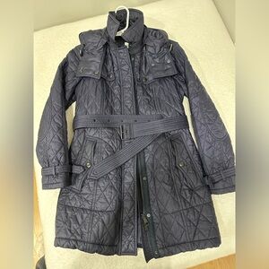 Burberry Quilted Puffer Jacket - Dark Blue